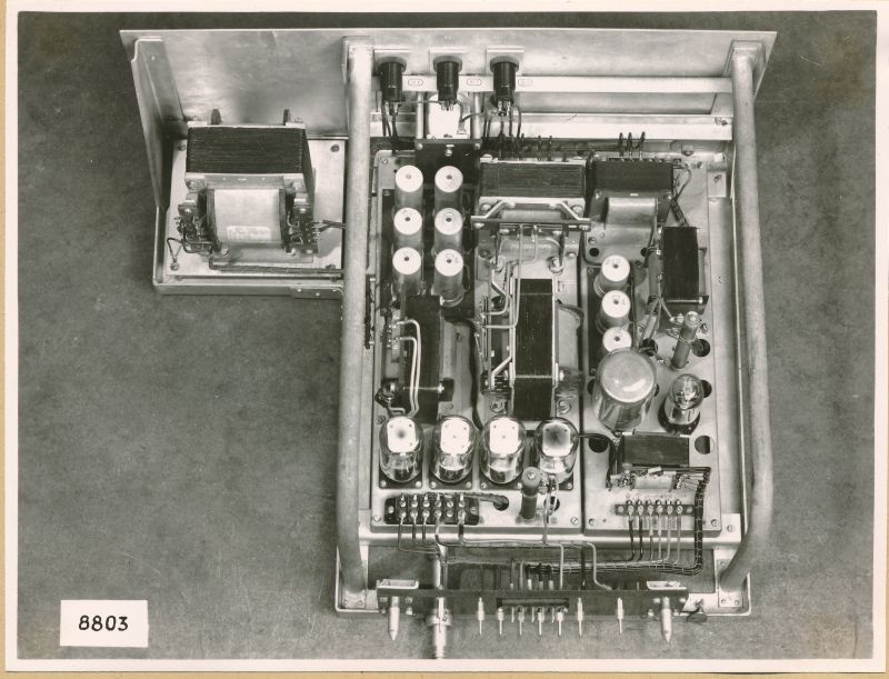 Fernsehsender Bild und Ton Einschub; Foto 1953 (www.industriesalon.de CC BY-SA)