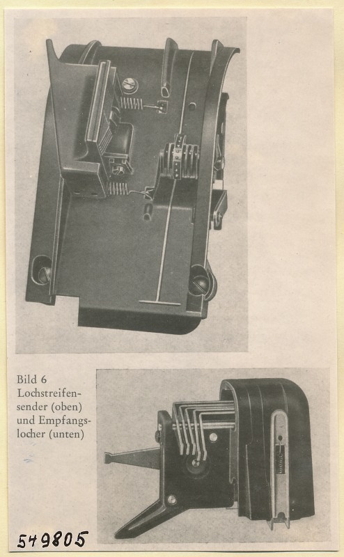 Repro "Der neue Fernschreiber" aus Siemenszeitschrift 1951/1, Foto 1954 (www.industriesalon.de CC BY-SA)