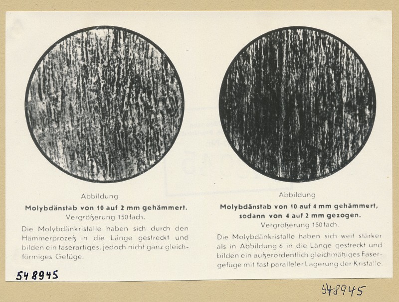 Verbesserung des Wolframdrahts, Repro 13, Foto 1954 (www.industriesalon.de CC BY-SA)