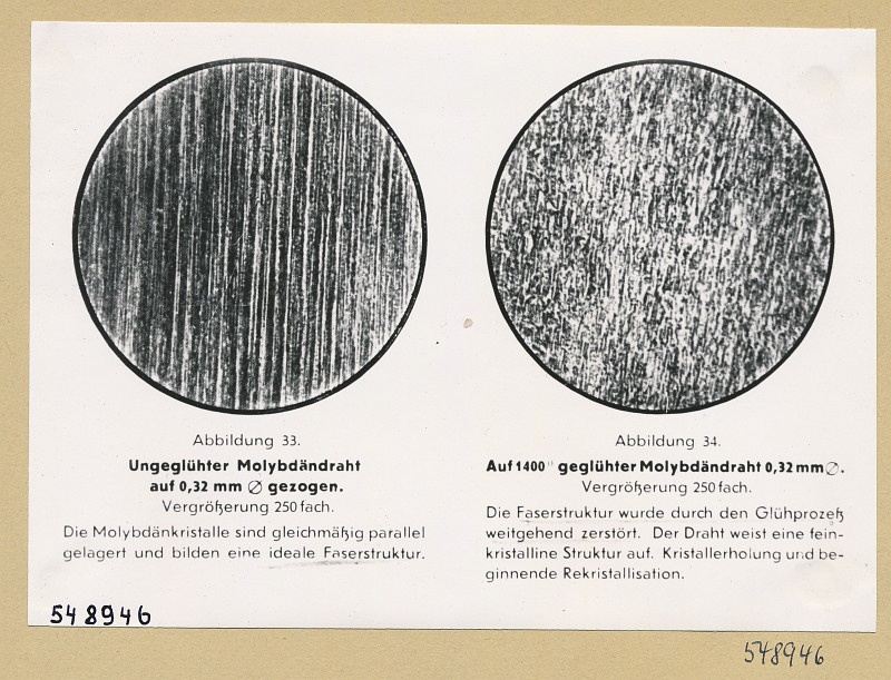 Verbesserung des Wolframdrahts, Repro 14, Foto 1954 (www.industriesalon.de CC BY-SA)