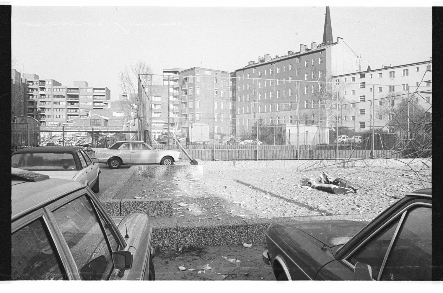 Kleinbildnegative: Baustellen rund im die Steinmetzstraße, 1978 (Museen Tempelhof-Schöneberg/Jürgen Henschel RR-F)