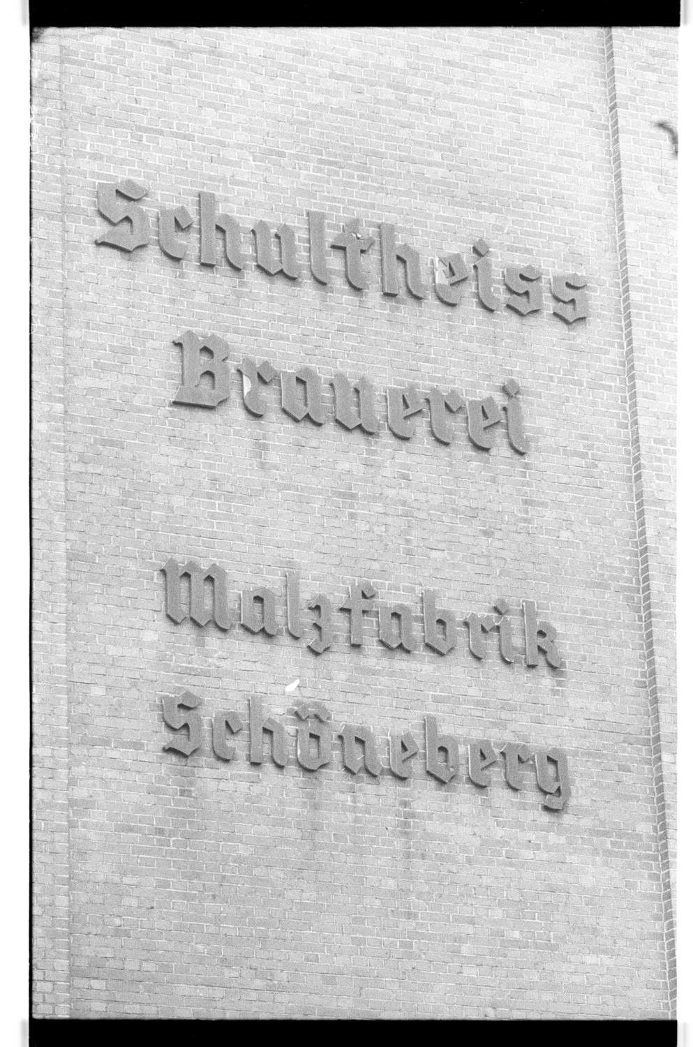 Kleinbildnegative: Schultheiss- Brauerei und Malzfabrik, 1978 (Museen Tempelhof-Schöneberg/Jürgen Henschel RR-F)