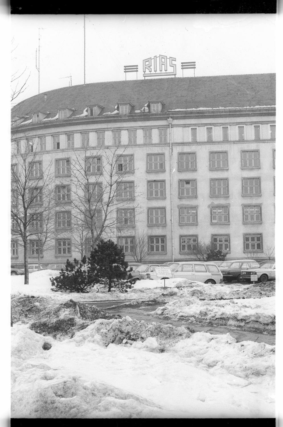 Kleinbildnegative: RIAS-Funkhaus Berlin, 1979 (Museen Tempelhof-Schöneberg/Jürgen Henschel RR-F)