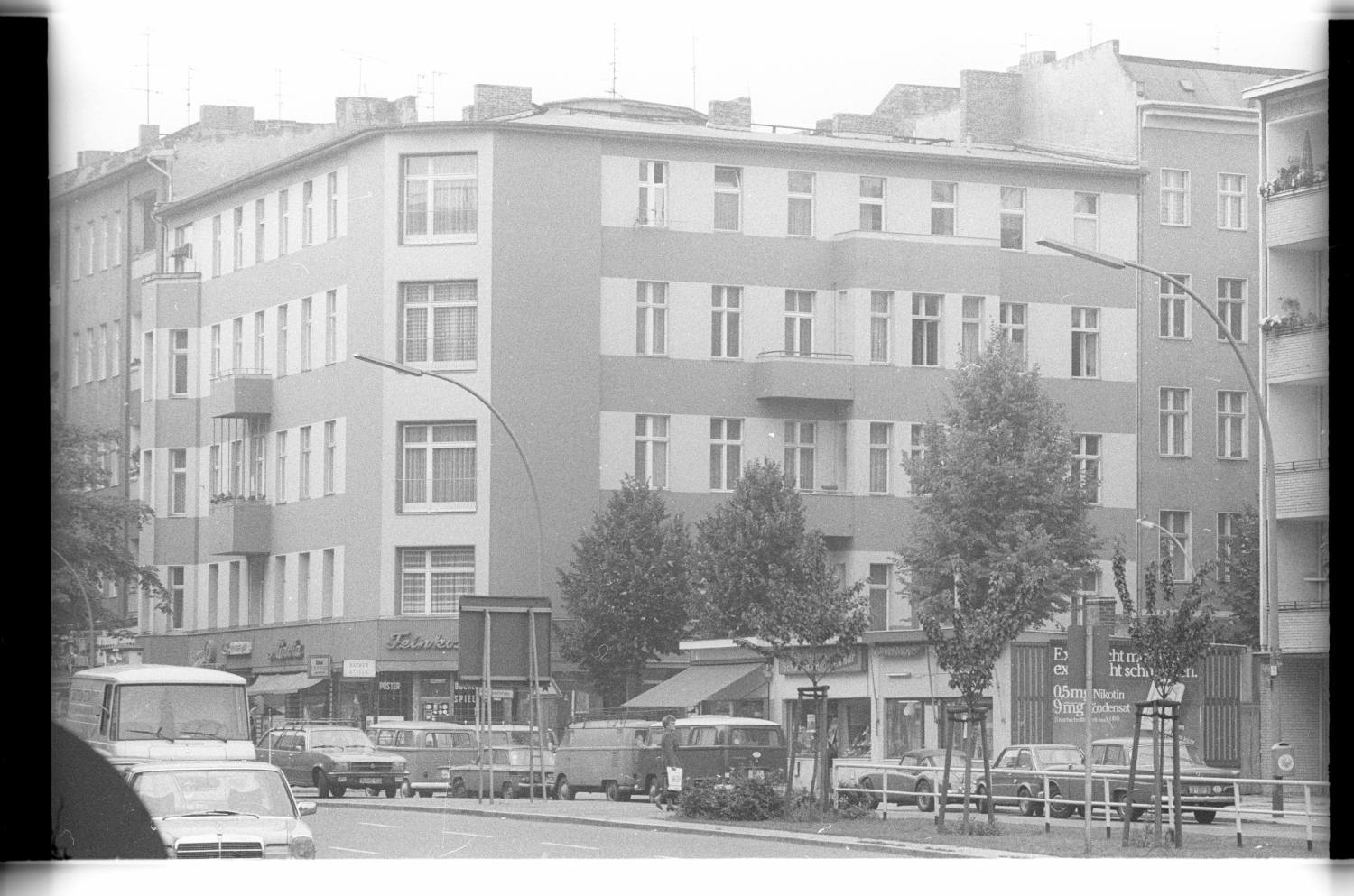 Kleinbildnegative: Maaßenstraße Ecke Nollendorfstraße, 1978 (Museen Tempelhof-Schöneberg/Jürgen Henschel RR-F)
