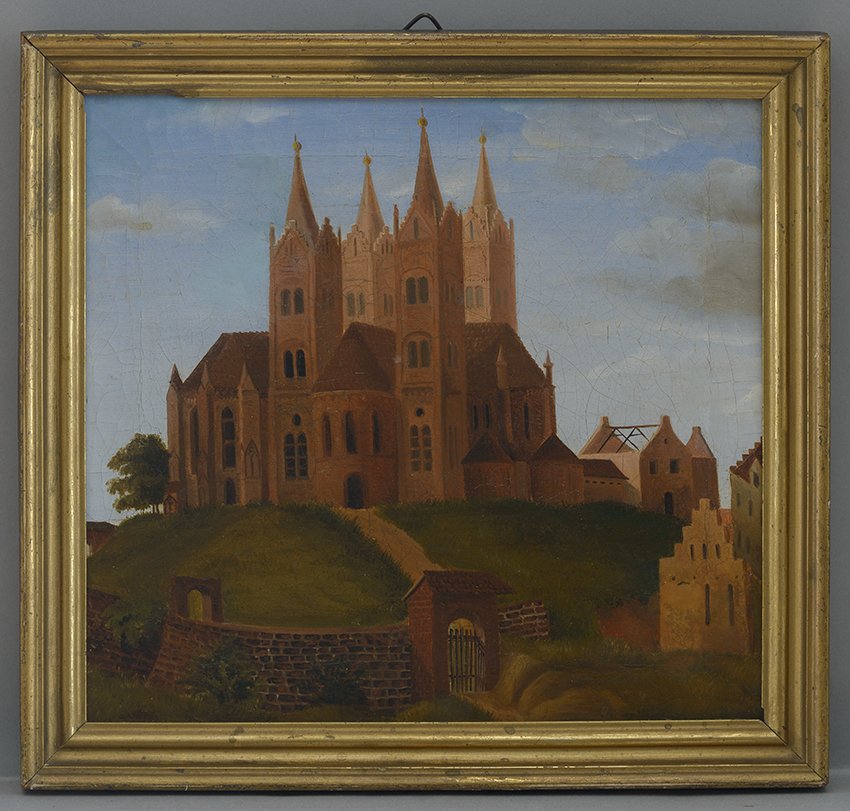 Brandenburger Maler: Marienkirche auf dem Harlunger Berg, nach 1827 (Stadtmuseum Brandenburg an der Havel Public Domain Mark)