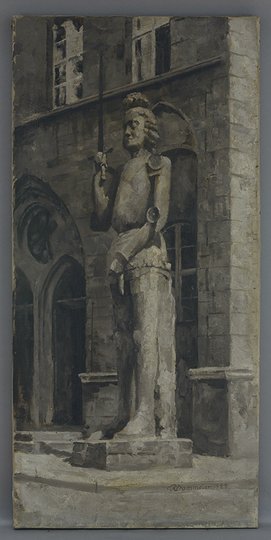 Dammeier, Rudolf: Roland (rechter Flügel eines Triptychon), 1922 (Stadtmuseum Brandenburg an der Havel Public Domain Mark)