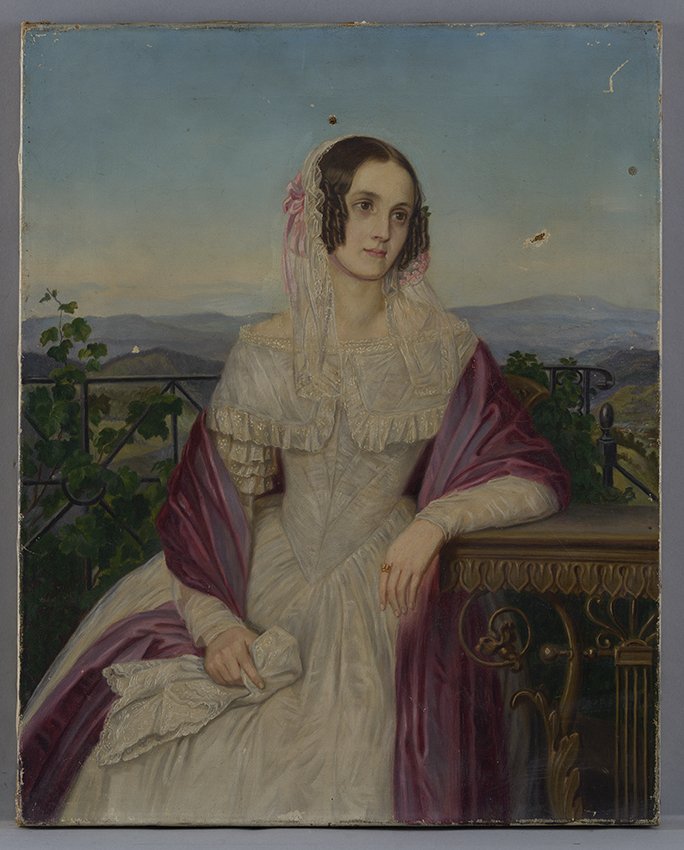 Deutsch: Unbekannte Dame, um 1840 (Stadtmuseum Brandenburg an der Havel Public Domain Mark)