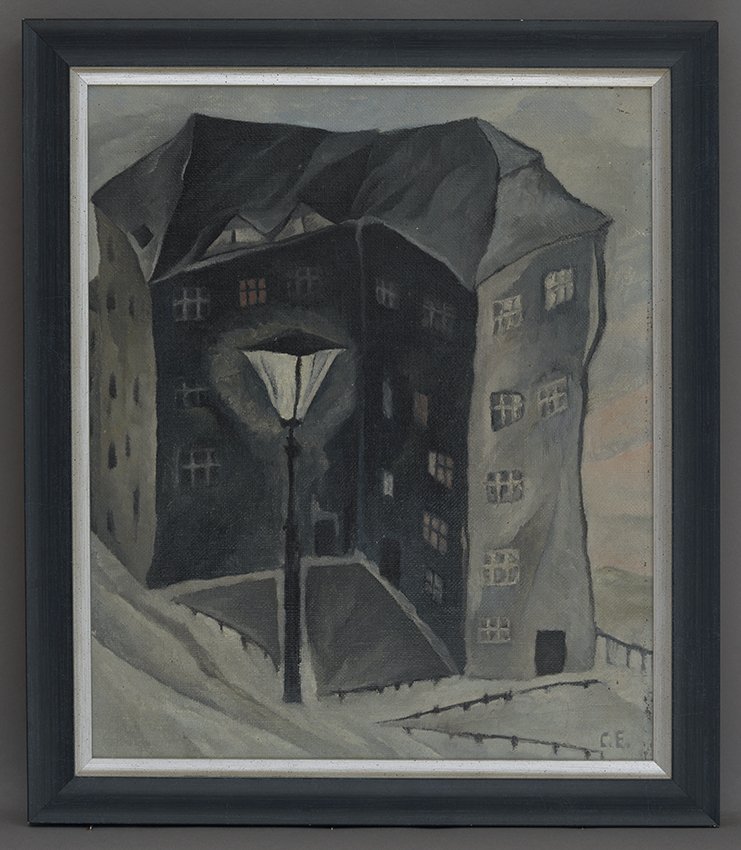 Ehrhardt, Curt: Abend im Februar, Februar 1933 (Stadtmuseum Brandenburg an der Havel Public Domain Mark)