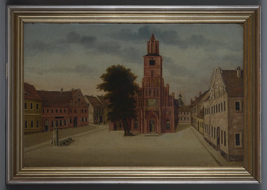 Eisfeld, Albert (zugeschrieben): Altstädter Rathaus von Brandenburg (Havel), 1848 (Stadtmuseum Brandenburg an der Havel Public Domain Mark)