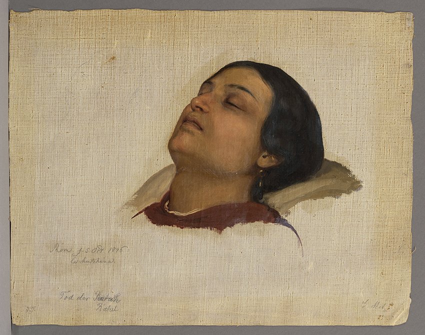 Metz, Gustav: Studie zum Tod der Rahel, 1846 (Stadtmuseum Brandenburg an der Havel Public Domain Mark)