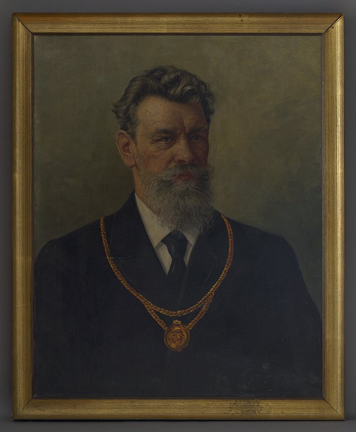 Unbekannt: Porträt von Franz Riedel, nach 1914 (Stadtmuseum Brandenburg an der Havel Public Domain Mark)