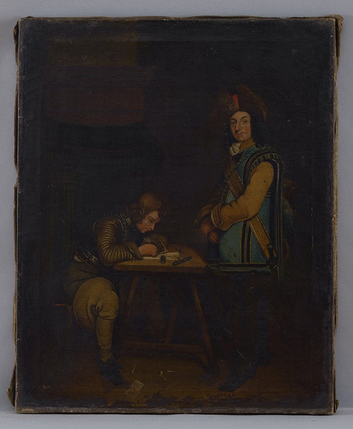 Flämisch: In der Wachstube, vor 1722 (Stadtmuseum Brandenburg an der Havel Public Domain Mark)