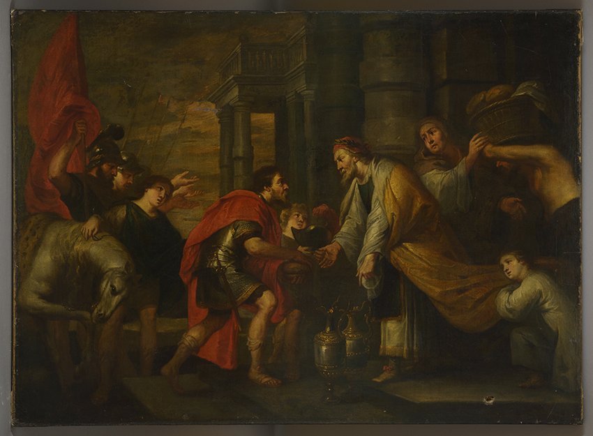 Rubens, Peter Paul (Werkstatt): Das Treffen von Abrahahm und Melchisedek, um 1626 (Stadtmuseum Brandenburg an der Havel Public Domain Mark)