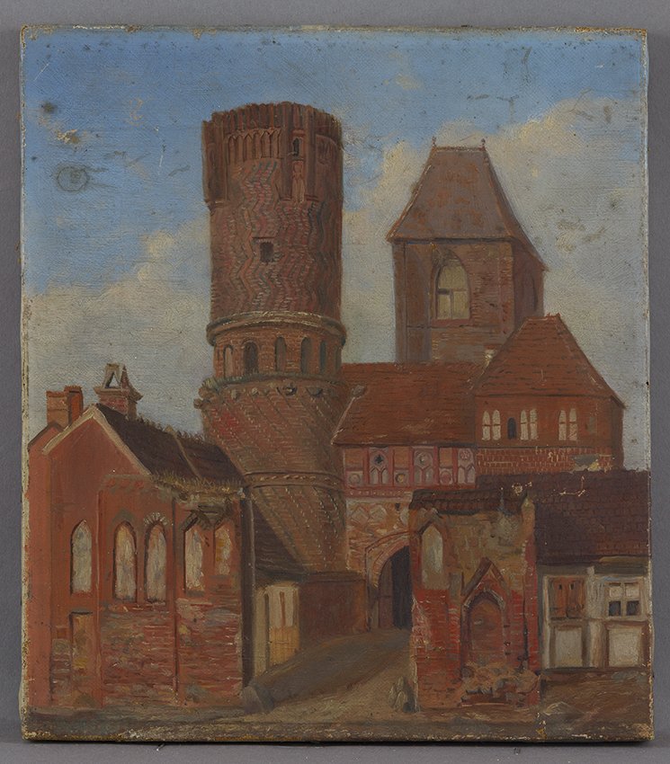 Deutsch: Neustädter Tor von Tangermünde, 19. Jahrhundert (Stadtmuseum Brandenburg an der Havel Public Domain Mark)