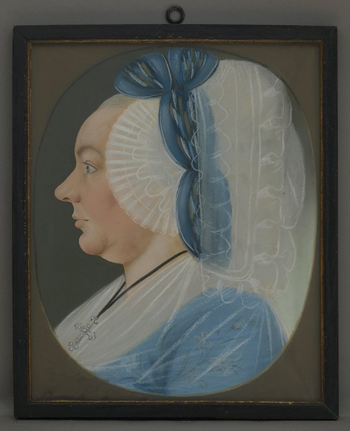 Unbekannt: Wilhelmine Sophie Hiltrop, um 1830 (Stadtmuseum Brandenburg an der Havel Public Domain Mark)