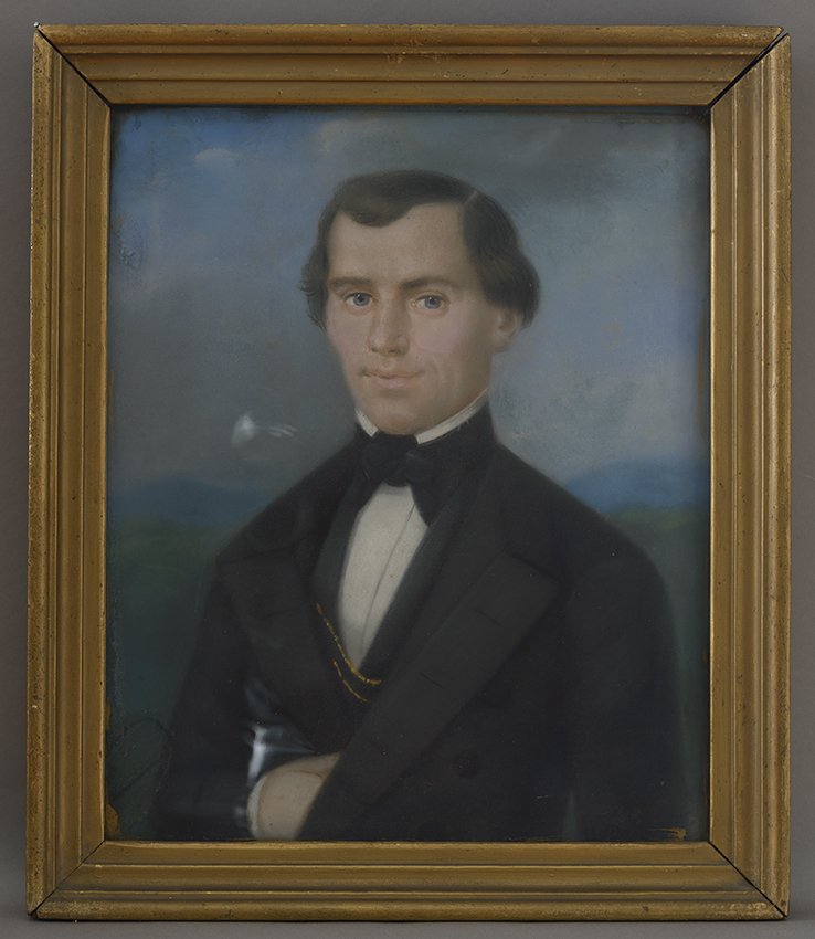 Brandenburger Maler: Porträt Karl Rost, um 1850 (Stadtmuseum Brandenburg an der Havel Public Domain Mark)