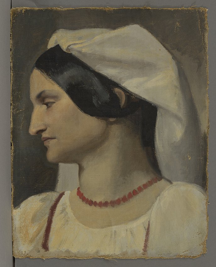 Metz, Gustav: Brustbild einer jungen Italienerin, 1845-1848 (Stadtmuseum Brandenburg an der Havel Public Domain Mark)