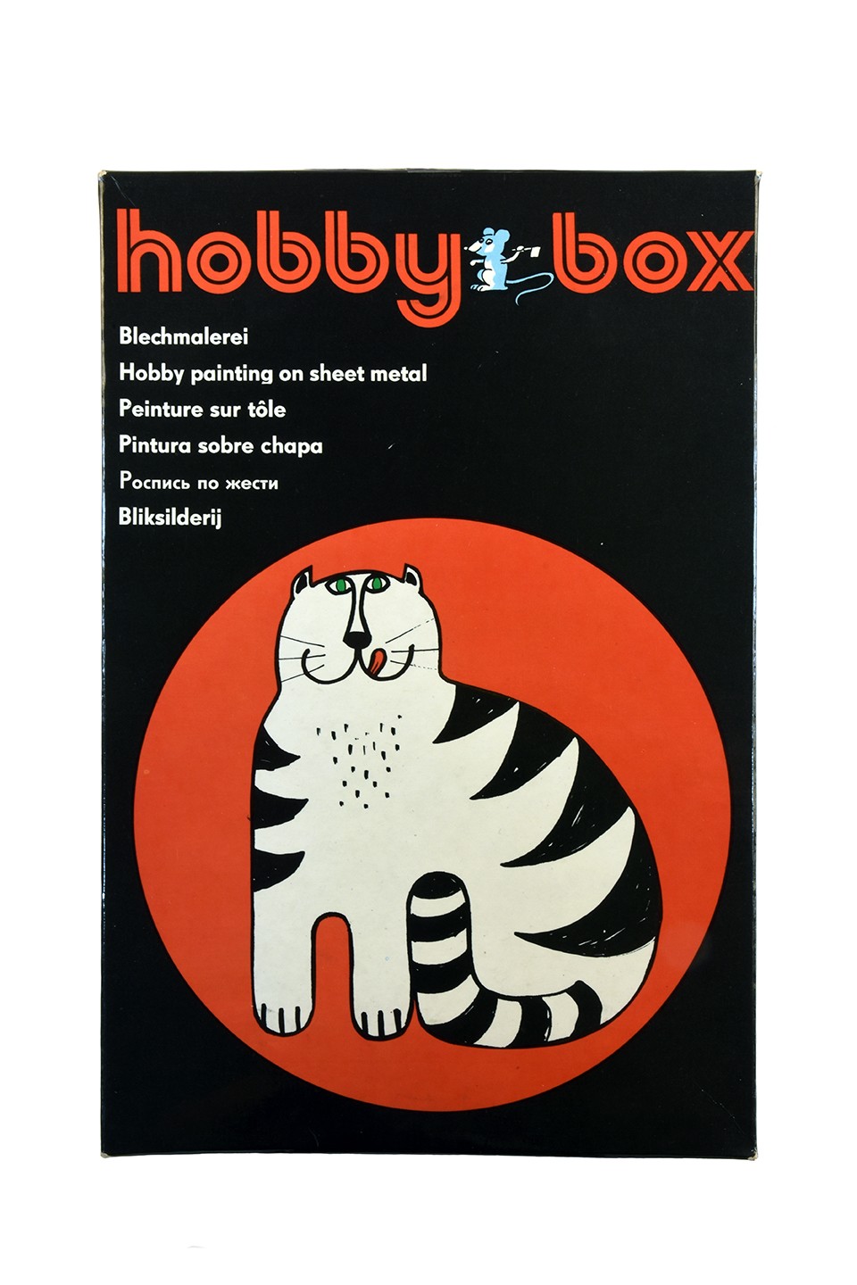 "Hobby Box" Blechteller zum Selbstausmalen - Tiermotive (Stadtmuseum Brandenburg an der Havel - Frey-Haus CC BY-NC-SA)