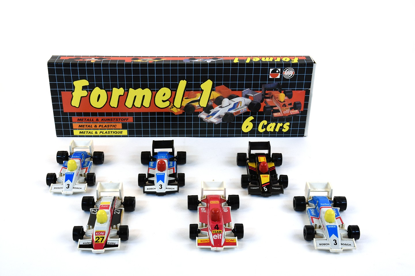 Rennwagenpackung "Formel 1 - 6 Cars" für 6 Fahrzeuge (Stadtmuseum Brandenburg an der Havel - Frey-Haus CC BY-NC-SA)
