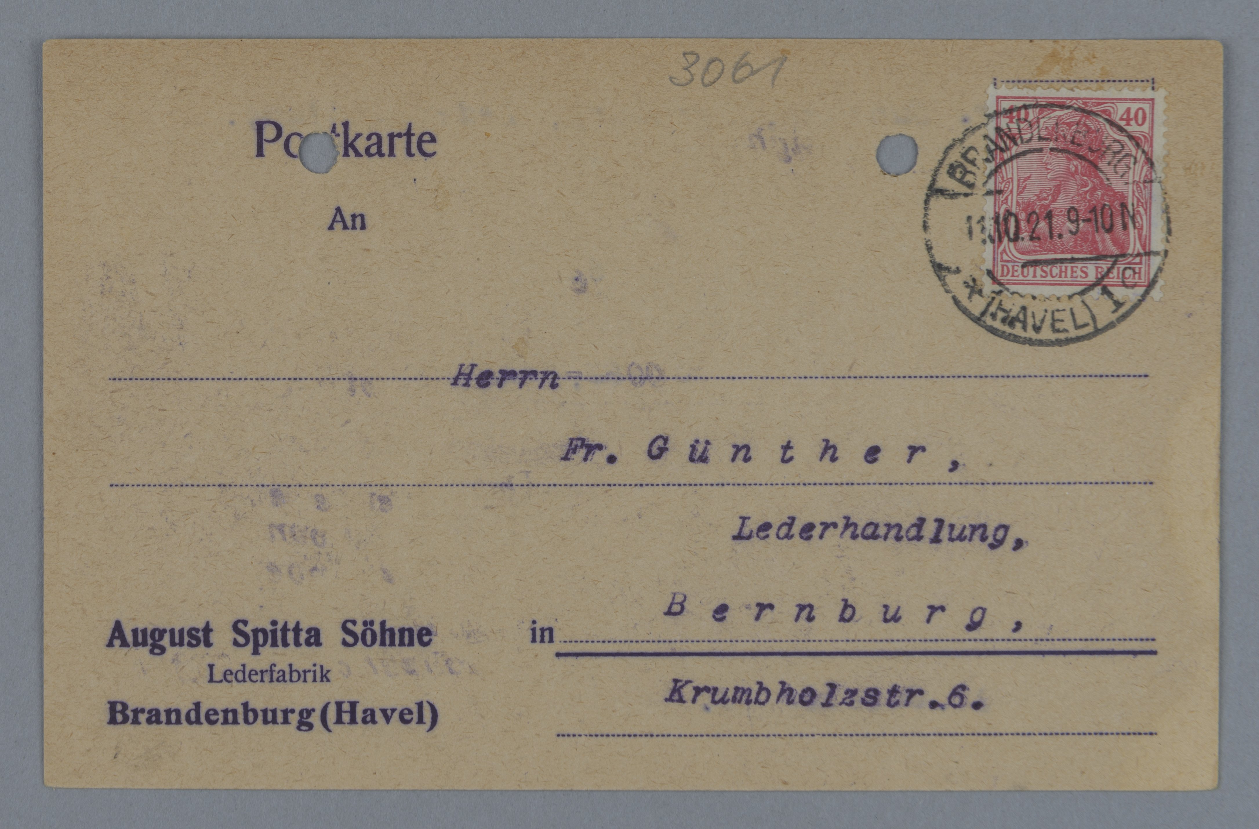 Postkarten der Fa. August Spitta Söhne (Stadtmuseum Brandenburg an der Havel CC BY-NC-SA)