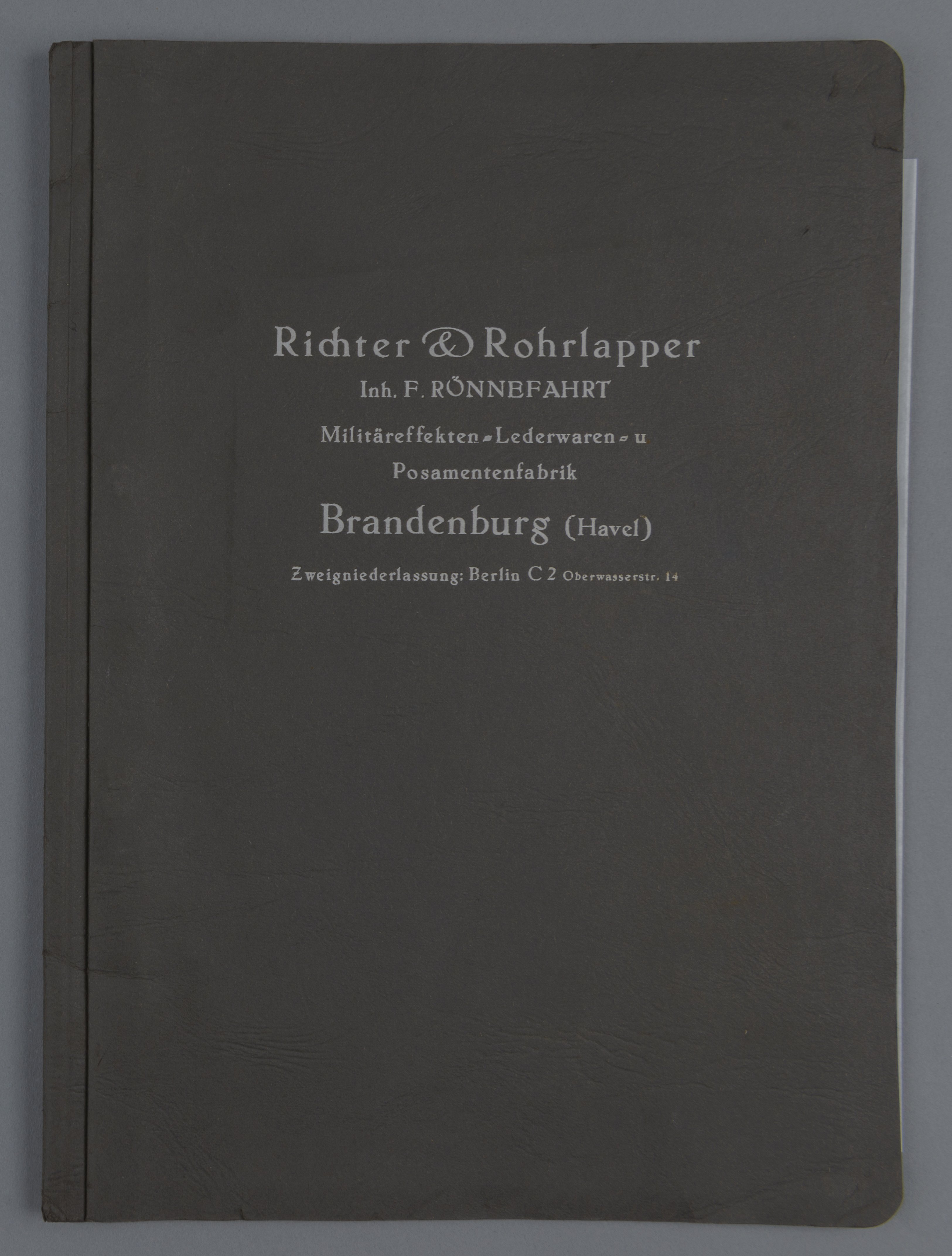 Mustermappe Richter & Rohrlapper (Stadtmuseum Brandenburg an der Havel CC BY-NC-SA)