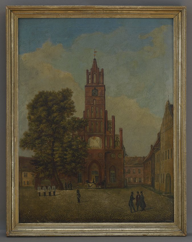 Eisfeld, Albert: Altstädter Rathaus, um 1845 (Stadtmuseum Brandenburg an der Havel Public Domain Mark)