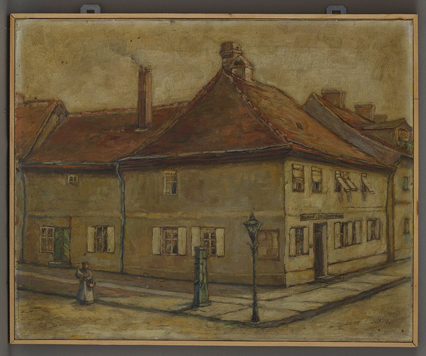 Slesina, Ernst: Bäckerei Zimmermann vor dem Umbau, 1930er Jahre (Stadtmuseum Brandenburg an der Havel Public Domain Mark)