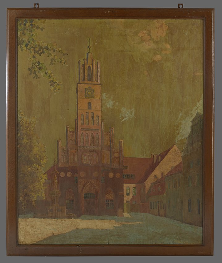 Hildebrandt, Paul: Altstädtisches Rathaus (II), wohl 1917 (Stadtmuseum Brandenburg an der Havel Public Domain Mark)
