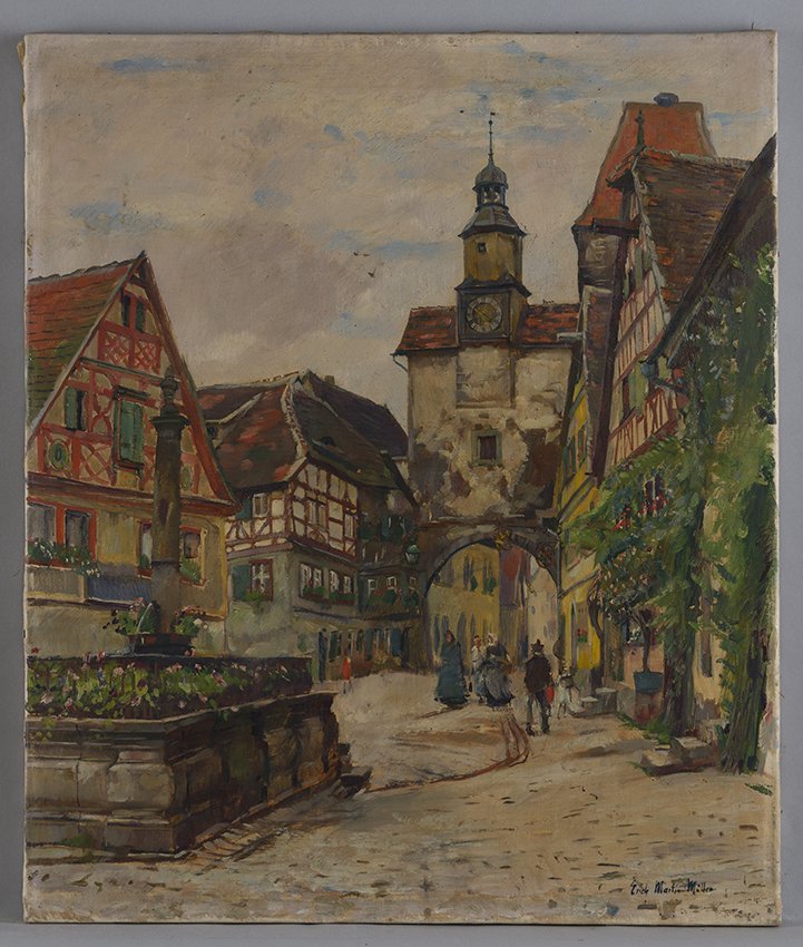 Müller, Erich Martin: Rothenburg ob der Tauber, um 1930 (Stadtmuseum Brandenburg an der Havel Public Domain Mark)