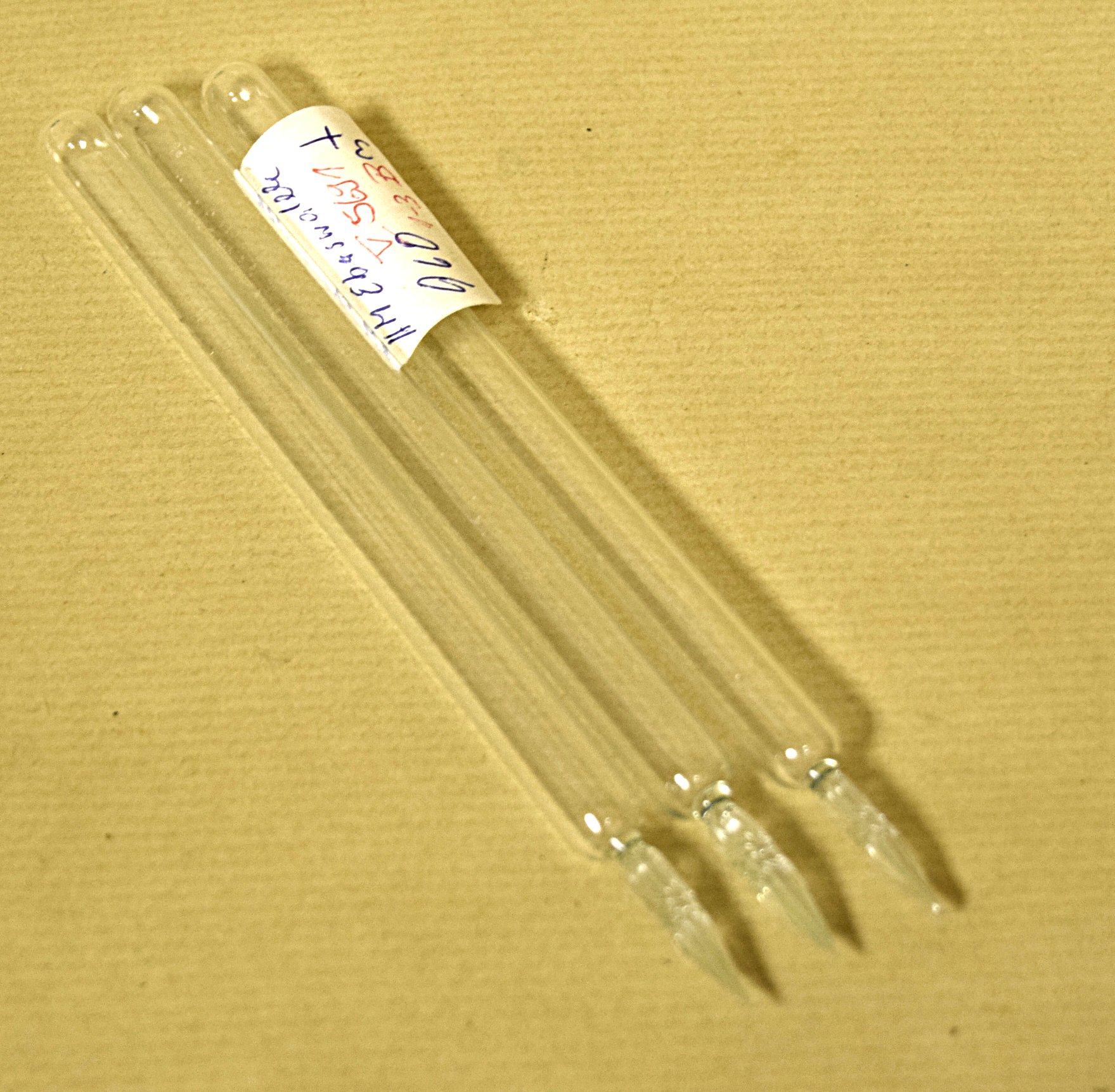 drei Glasschreiber/ Tintenschreiber (Museum Eberswalde CC BY-NC-ND)