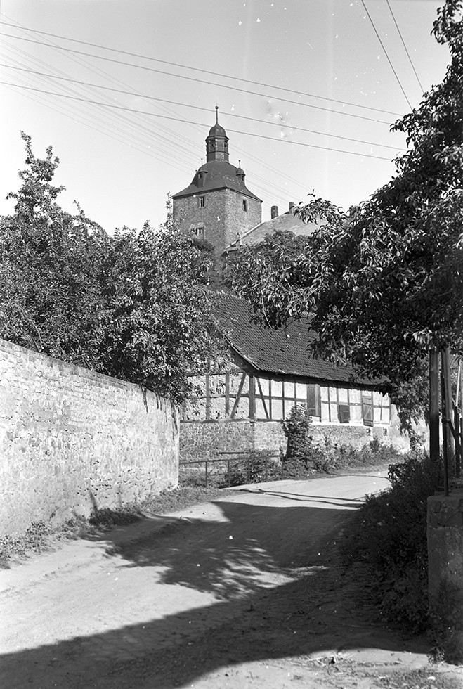 Hundisburg, Ortsansicht mit Schloss Hundisburg (Heimatverein "Alter Krug" Zossen e.V. CC BY-NC-SA)