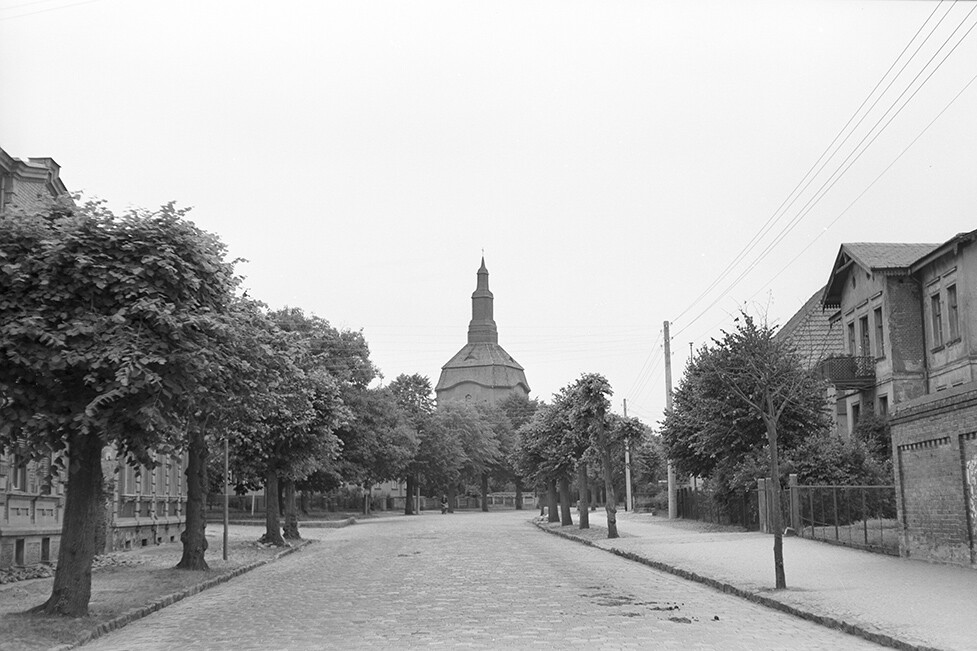 Biesenthal, Ortsansicht 1 mit Blick auf St. Marien (Heimatverein "Alter Krug" Zossen e.V. CC BY-NC-SA)