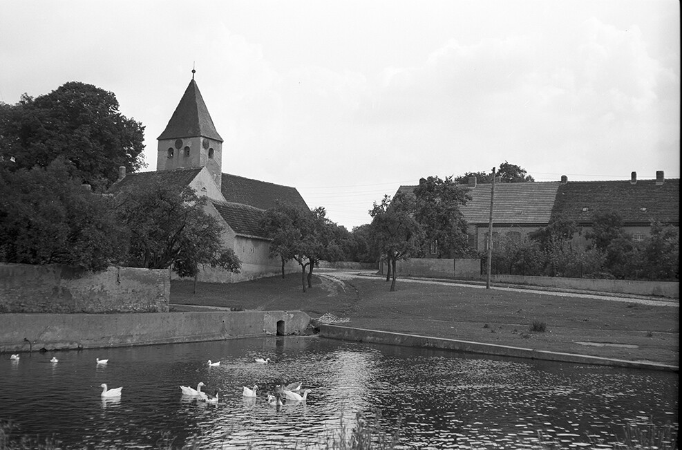 Borne (bei Staßfurt), Pfarrkirche St. Marien, Ansicht 1 (Heimatverein "Alter Krug" Zossen e.V. CC BY-NC-SA)
