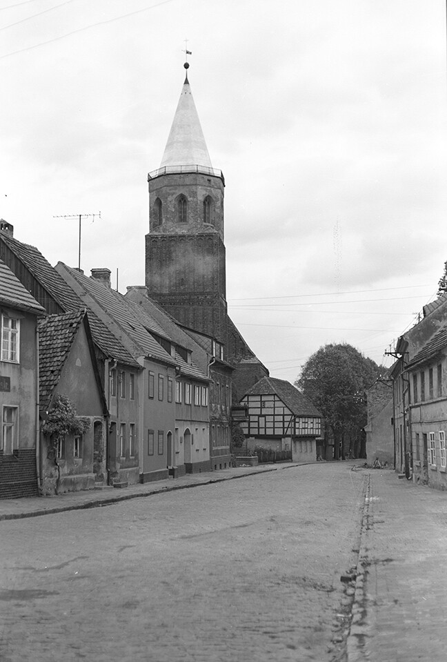 Calau, Ortsansicht mit Stadtkirche, Ansicht 1 (Heimatverein "Alter Krug" Zossen e.V. CC BY-NC-SA)