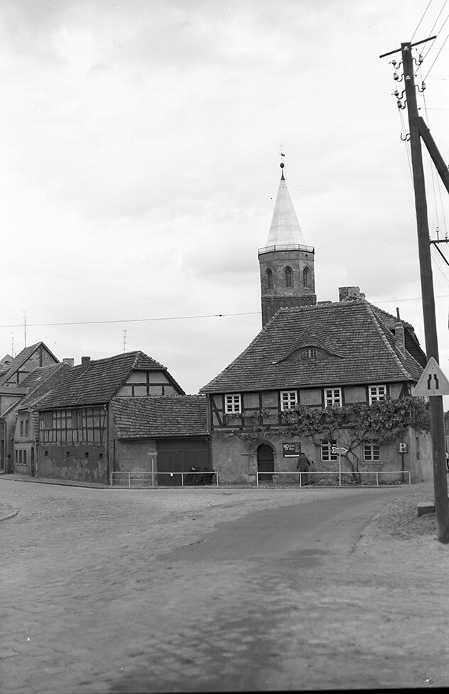 Calau, Ortsansicht mit Stadtkirche, Ansicht 3 (Heimatverein "Alter Krug" Zossen e.V. CC BY-NC-SA)