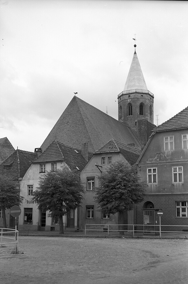 Calau, Ortsansicht mit Stadtkirche, Ansicht 5 (Heimatverein "Alter Krug" Zossen e.V. CC BY-NC-SA)
