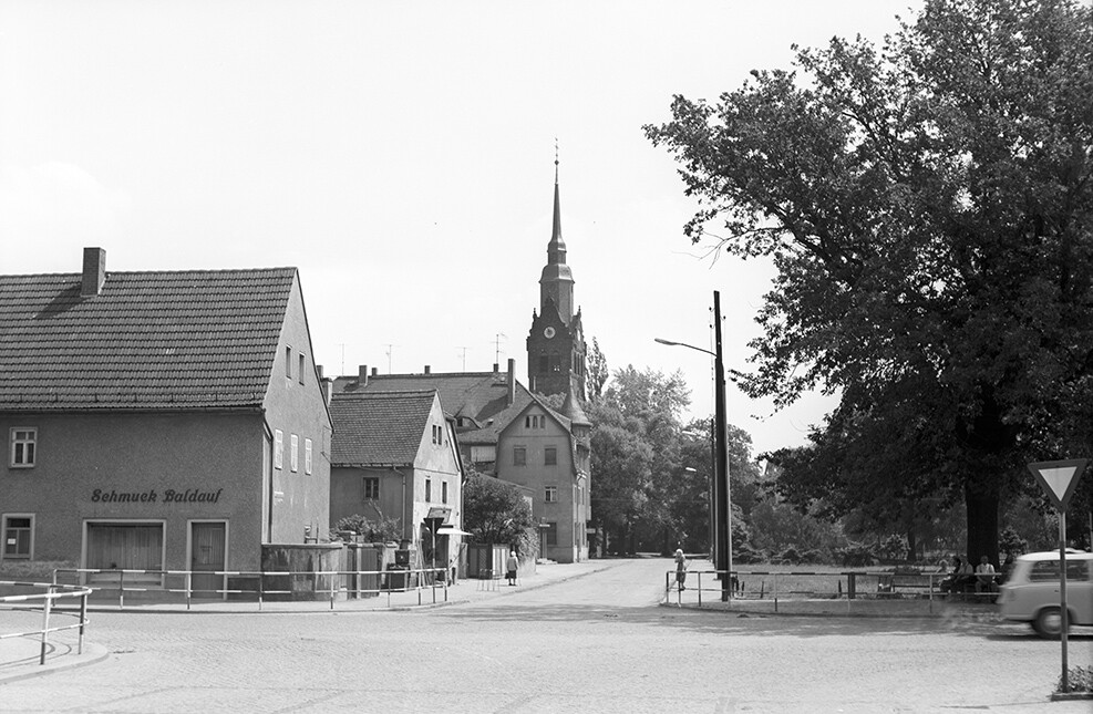 Coswig, Ortsansicht mit Peter-Pauls-Kirche, Ansicht 1 (Heimatverein "Alter Krug" Zossen e.V. CC BY-NC-SA)