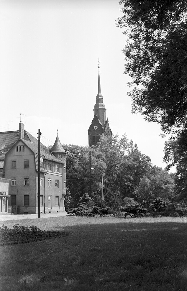 Coswig, Ortsansicht mit Peter-Pauls-Kirche, Ansicht 2 (Heimatverein "Alter Krug" Zossen e.V. CC BY-NC-SA)