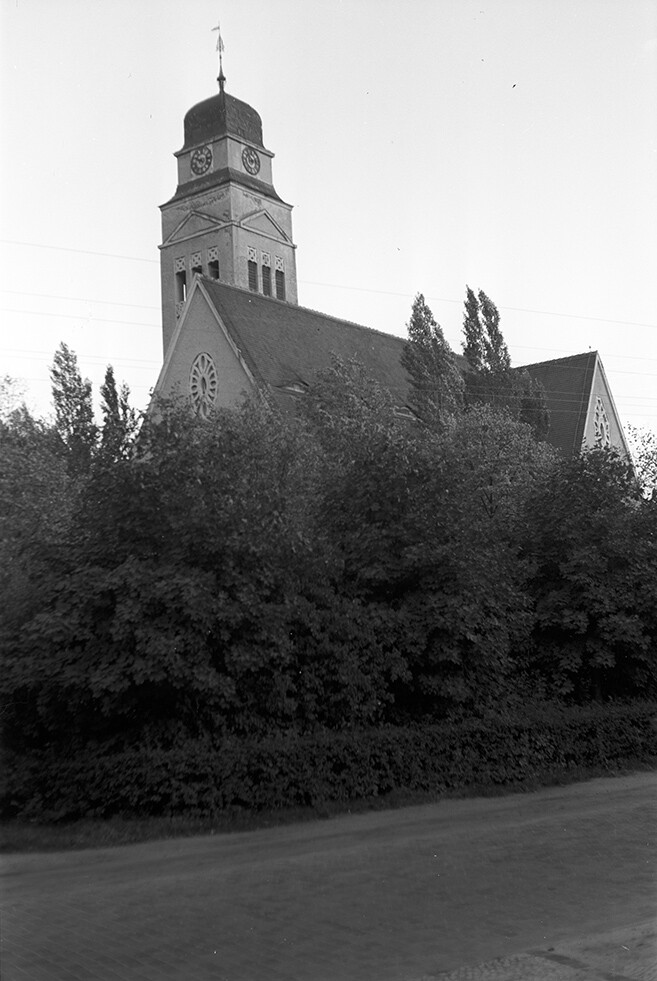 Falkenberg/Elster, Jesus-Christus-Kirche, Ansicht 2 (Heimatverein "Alter Krug" Zossen e.V. CC BY-NC-SA)