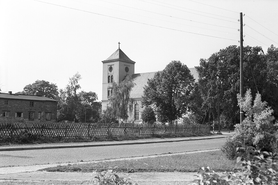 Friesack, Ortsansicht 1 mit Stadtkirche (Heimatverein "Alter Krug" Zossen e.V. CC BY-NC-SA)