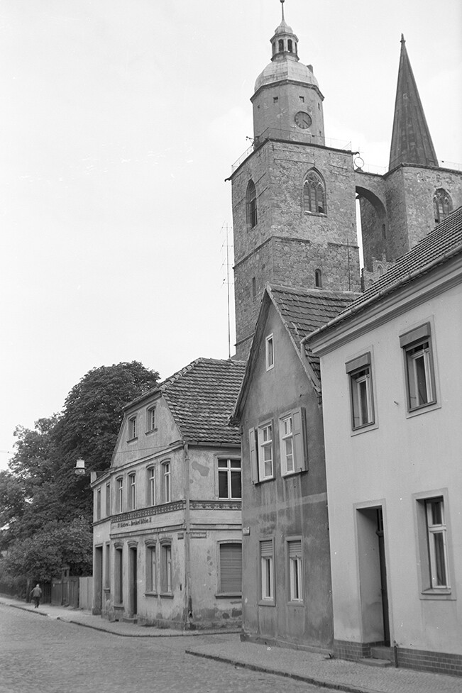Jüterbog, Ortsansicht 2 mit Kirche St.-Nikolai (Heimatverein "Alter Krug" Zossen e.V. CC BY-NC-SA)