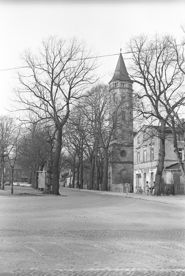 Königs Wusterhausen, Ortsansicht 4 mit Turm der Kreuzkirche (Heimatverein "Alter Krug" Zossen e.V. CC BY-NC-SA)