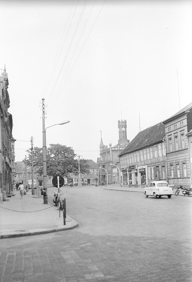 Kyritz, Ortsansicht 2 mit Rathaus (Heimatverein "Alter Krug" Zossen e.V. CC BY-NC-SA)