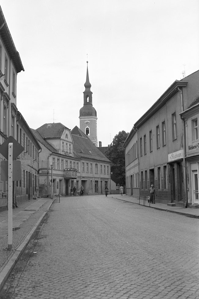 Lübbenau, Ortsansicht 3 mit Nikolaikirche (Heimatverein "Alter Krug" Zossen e.V. CC BY-NC-SA)