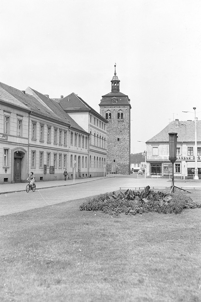 Luckenwalde, Ortsansicht 3 mit Marktturm (Heimatverein "Alter Krug" Zossen e. V. CC BY-NC-SA)