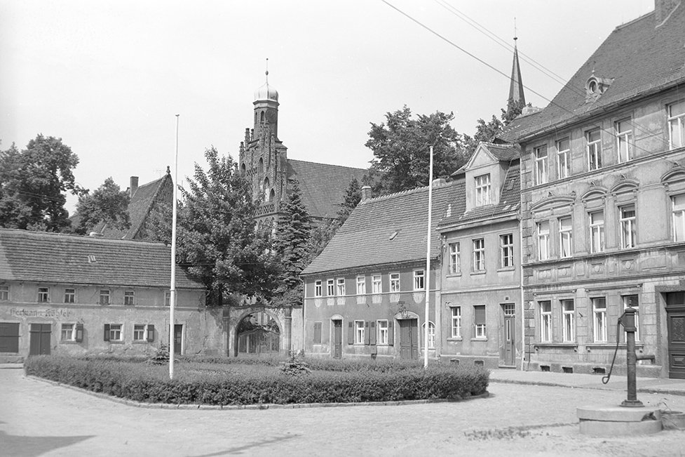 Mühlberg, Ortsansicht mit Kloster Marienstern, Ansicht 1 (Heimatverein "Alter Krug" Zossen e. V. CC BY-NC-SA)
