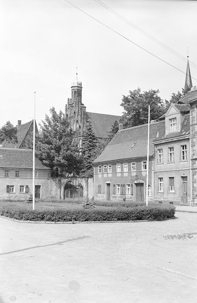 Mühlberg, Ortsansicht mit Kloster Marienstern Ansicht 3 (Heimatverein "Alter Krug" Zossen e. V. CC BY-NC-SA)