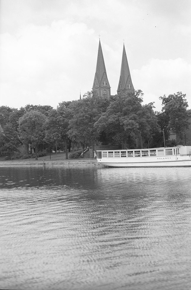 Neuruppin, Ruppiner See mit Klosterkirche St. Trinitatis, Ansicht 3 (Heimatverein "Alter Krug" Zossen e. V. CC BY-NC-SA)