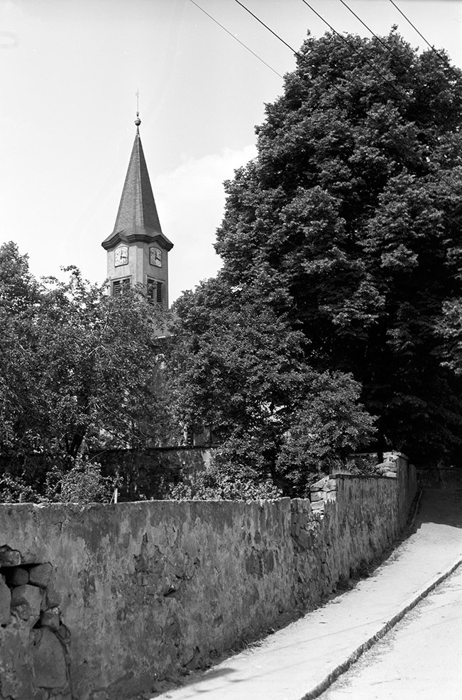 Niederau, Ortsansicht 1 mit Kirche (Heimatverein "Alter Krug" Zossen e. V. CC BY-NC-SA)