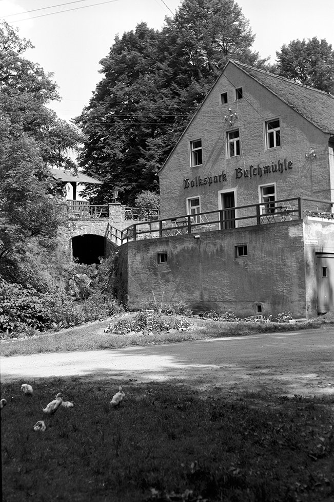 Niederau, Volkspark Buschmühle jetzt Restaurant Buschmühle, Ansicht 2 (Heimatverein "Alter Krug" Zossen e. V. CC BY-NC-SA)